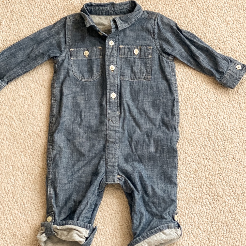 Baby Gap Boys Chambray One-Piece, 12-18 months